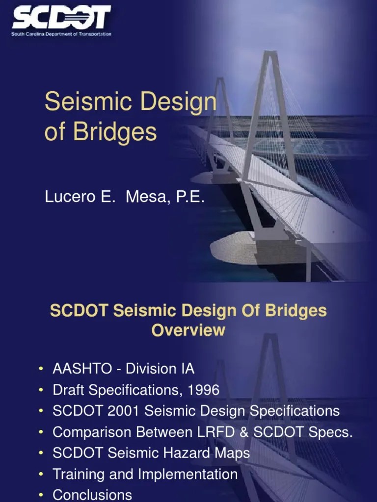 Seismic design of bridge, lrfd Earthquakes Civil Engineering Free 30day Trial Scribd