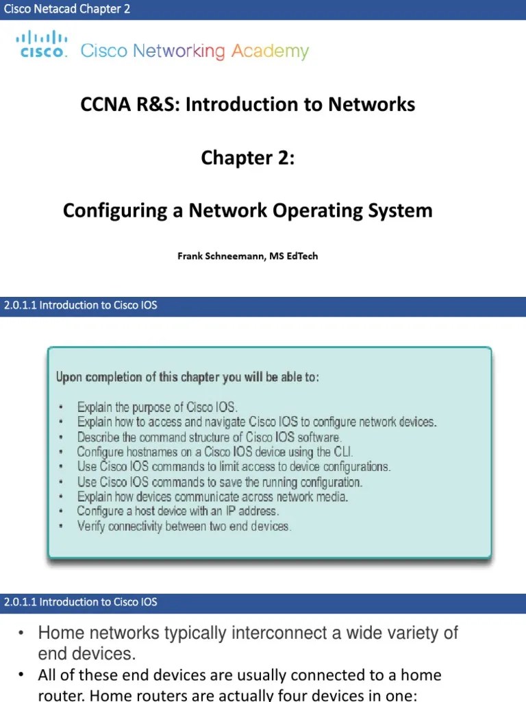 Cisco Netacad Chapter 2 Ip Address Command Line Interface