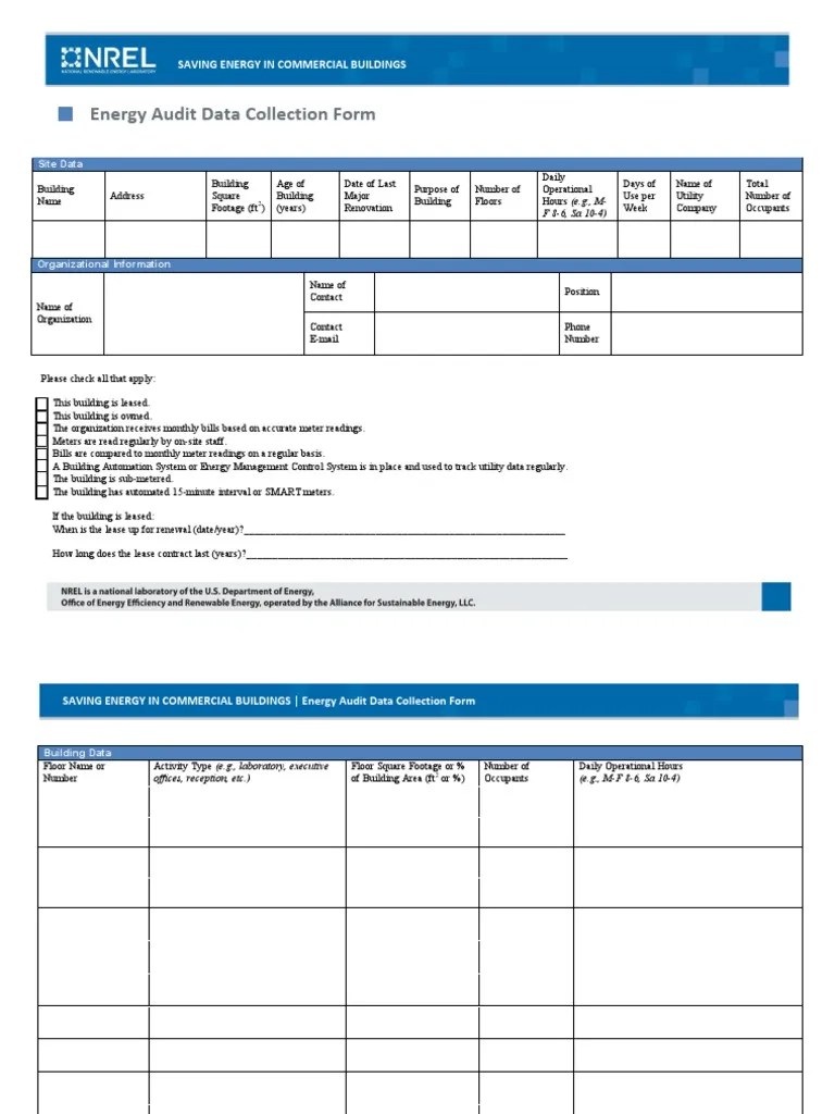 Form Audit Energi Hvac Efficient Energy Use