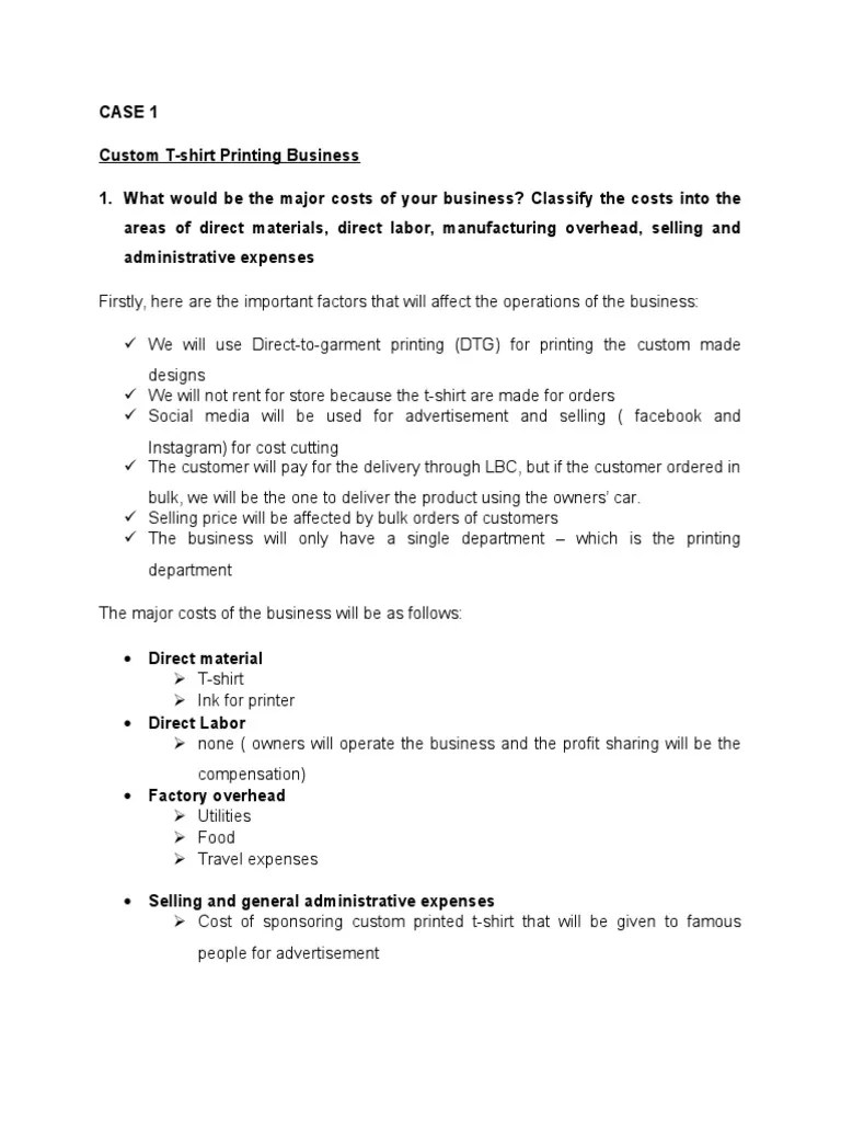 COST Case Study PDF Business Economics Economies