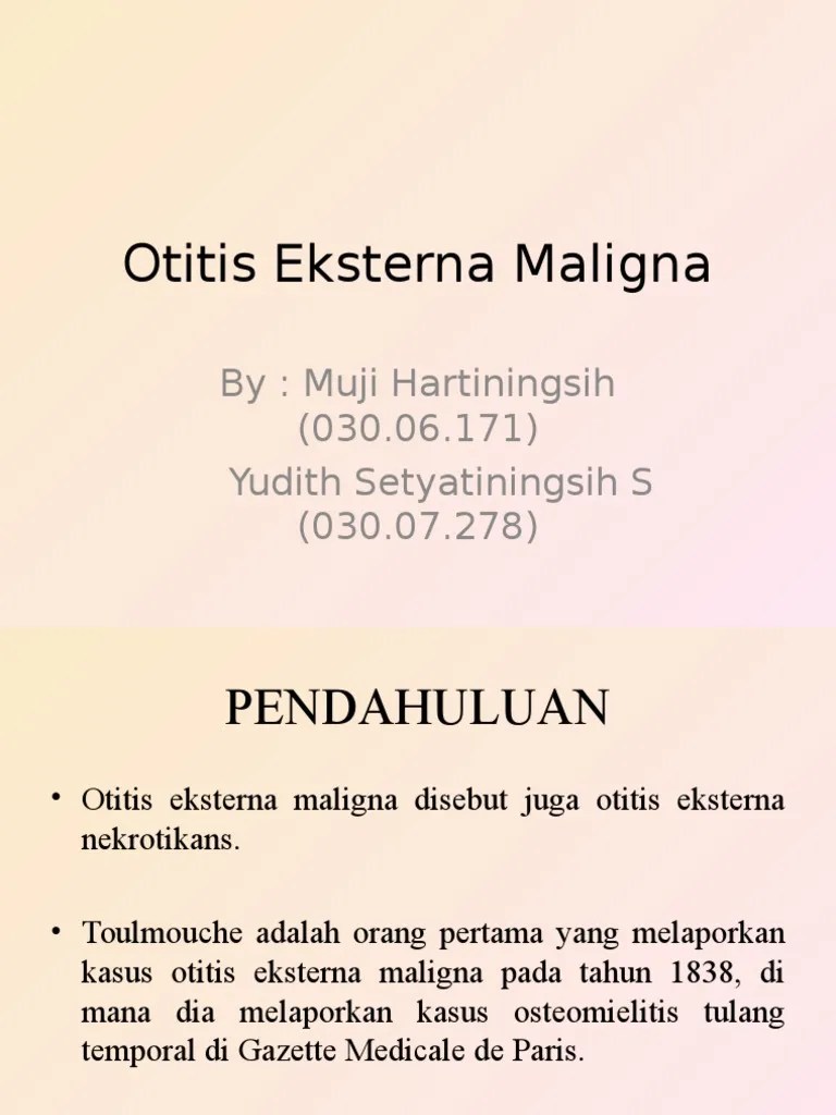 Otitis Eksterna Maligna
