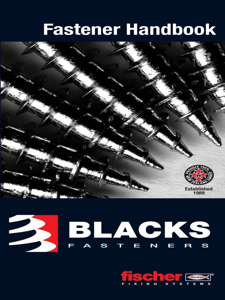 Fasteners Handbook Blacks_Catalogue Screw Nut (Hardware)