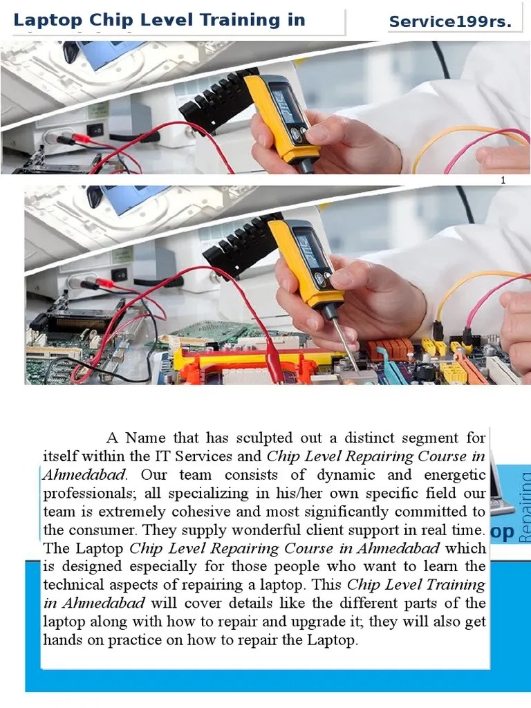 Chip Level Training in Ahmedabad and Chip Level Repairing
