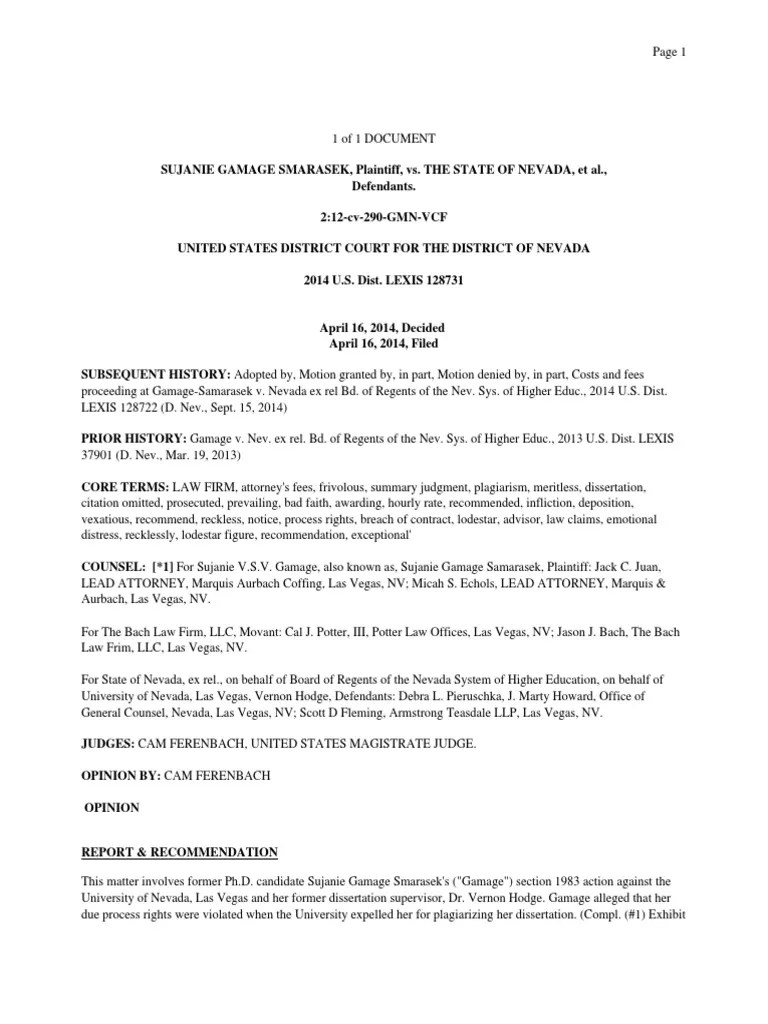 The Bach Law Firm�s History of Frivolous Students� Rights Litigation