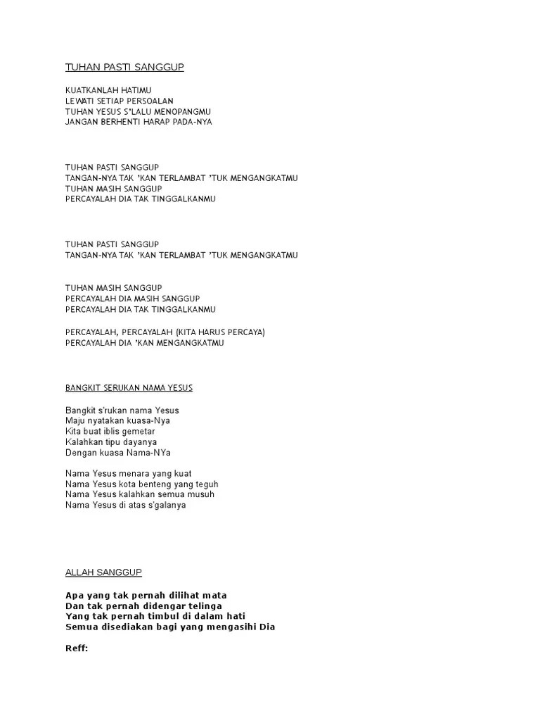 Lirik Lagu Rohani | PDF