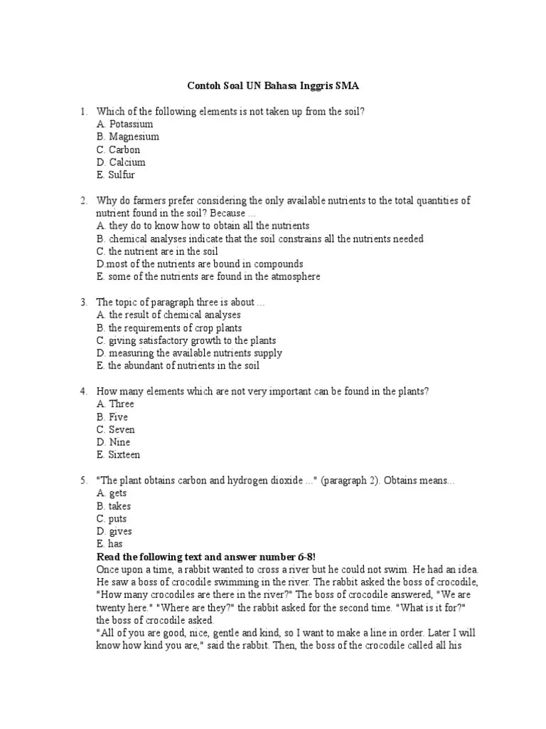 Contoh Soal Bahasa Inggris Introduction Soal Kelasmu