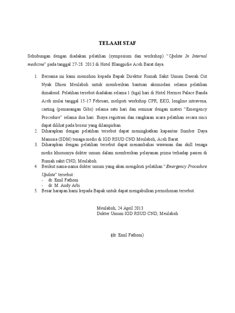 Contoh Surat Memo Dan Nota Dinas