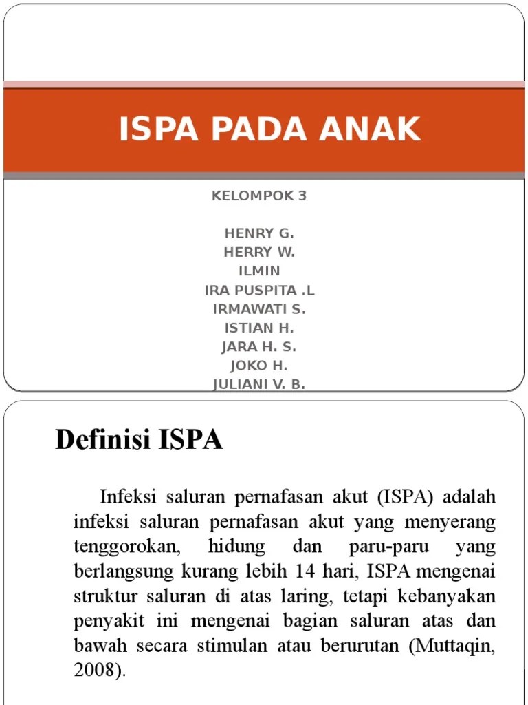 Ispa Pada Anak