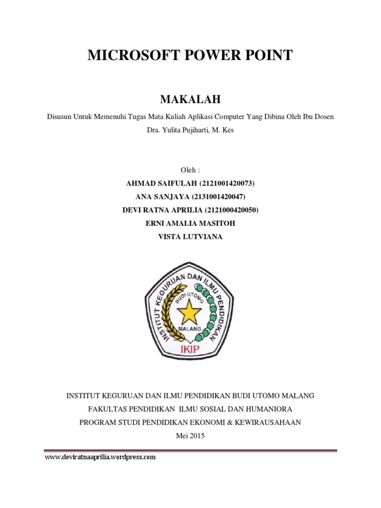 Makalah Microsoft Power Point