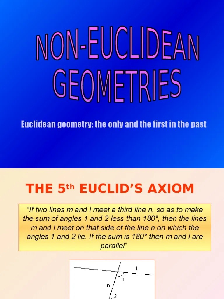 2 PDF Non Euclidean Geometry Euclidean Geometry