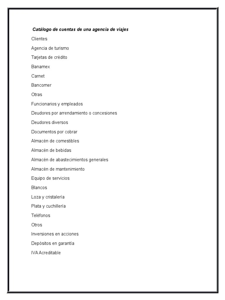 Catálogo de cuentas de un hotel y restaurant.docx