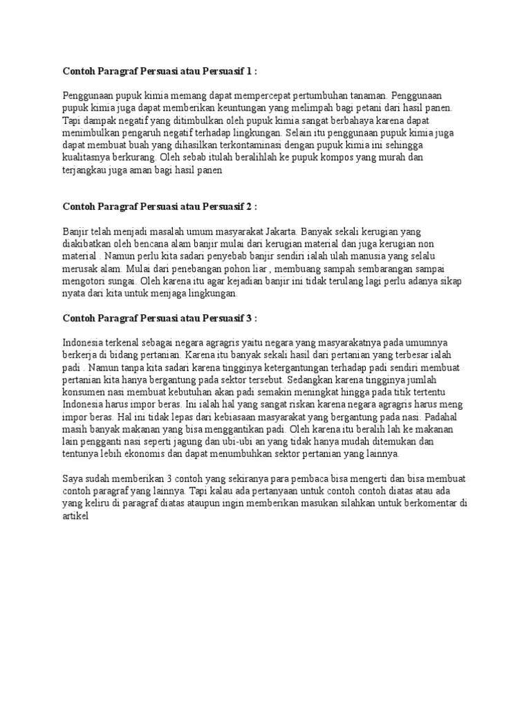 Paragraf Persuasi | PDF