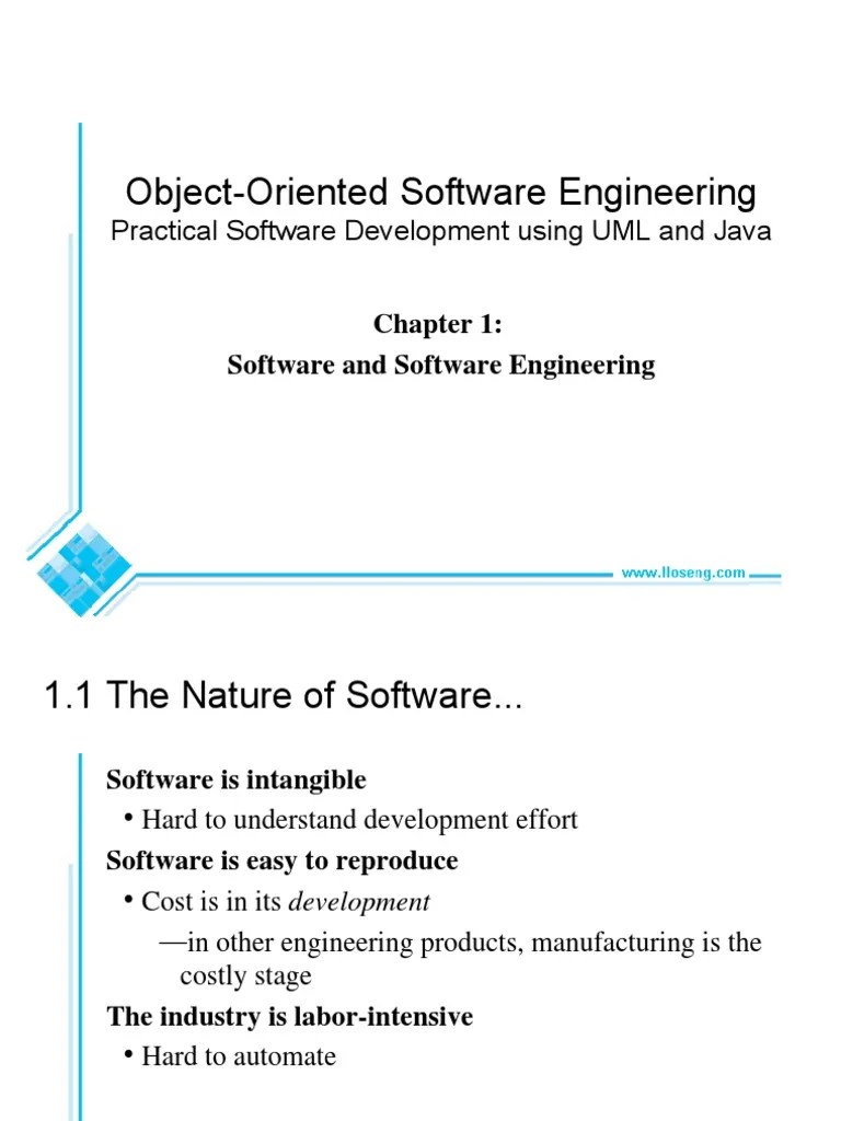 Oose Chapter 1 Engineering System