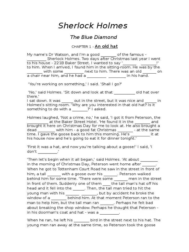 Sherlock Holmes Script Sherlock Holmes 221 B Baker Street Free 30