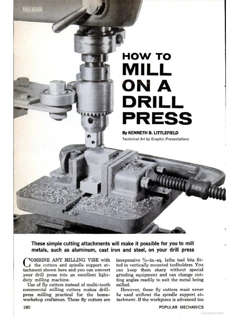 How to Mill on a Drill Press