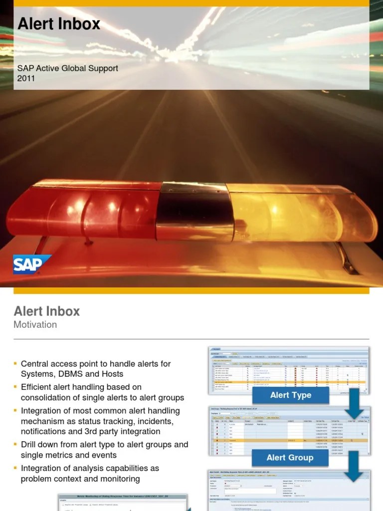 Alert Inbox SAP Active Global Support 2011 PDF