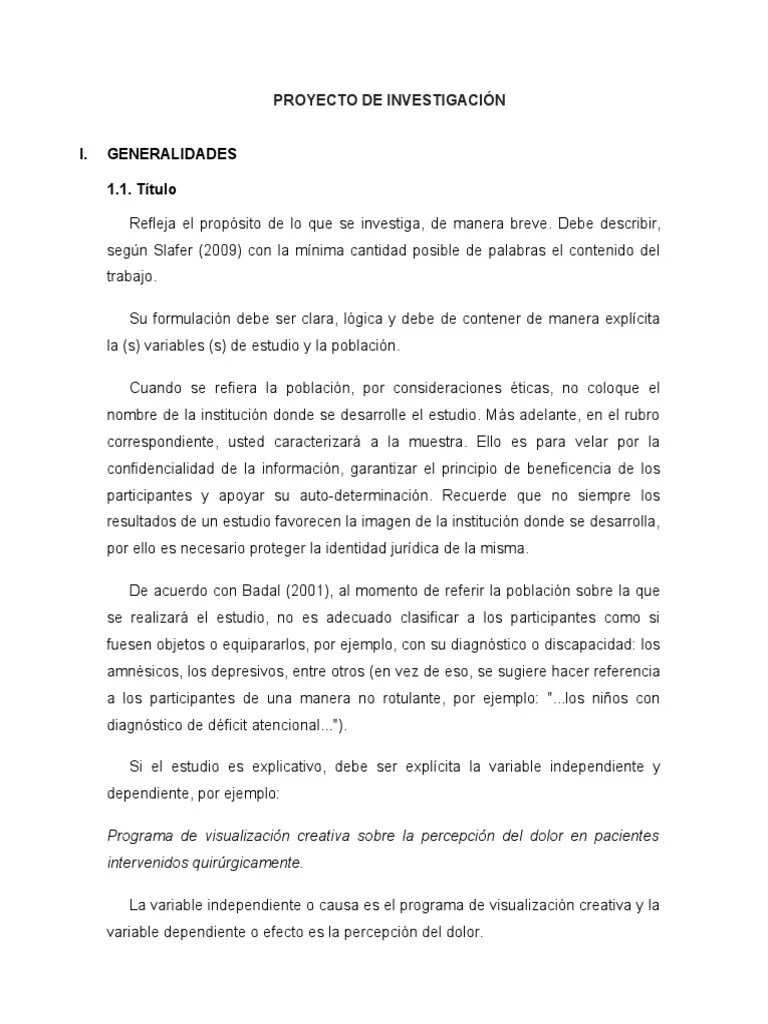 Proposito De Un Trabajo De Investigacion Ejemplo Para Trabajadores
