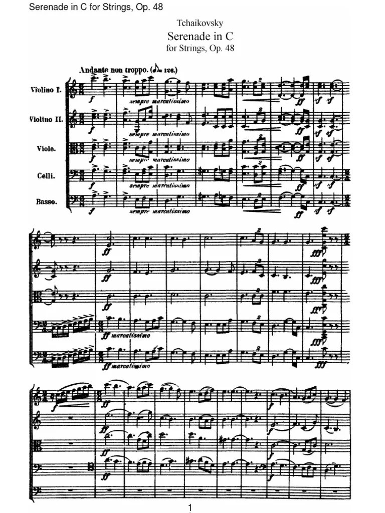 Tchaikovsky Serenade for Strings