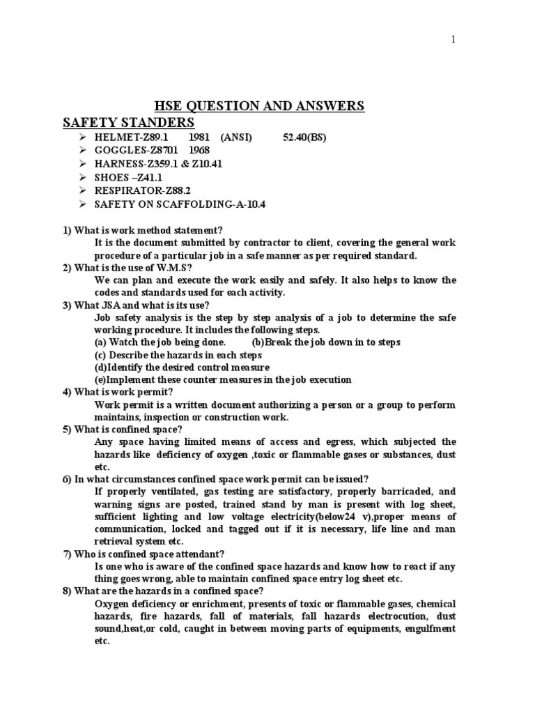 HSE Question Answers Radioactive Decay Isotope