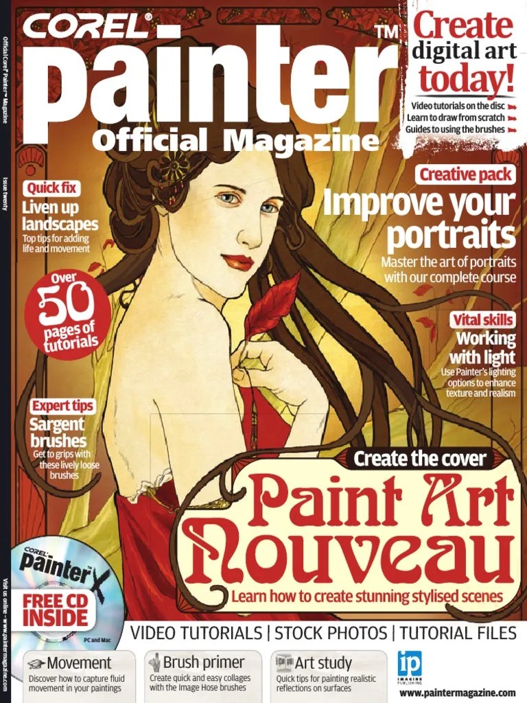 Corel Painter 20 Magazine, Art, Digital Painting, Drawing, Draw, 2d