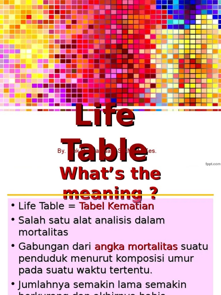 Life Table