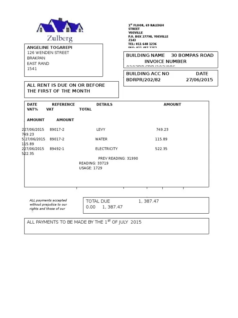 Proof of Residence PDF