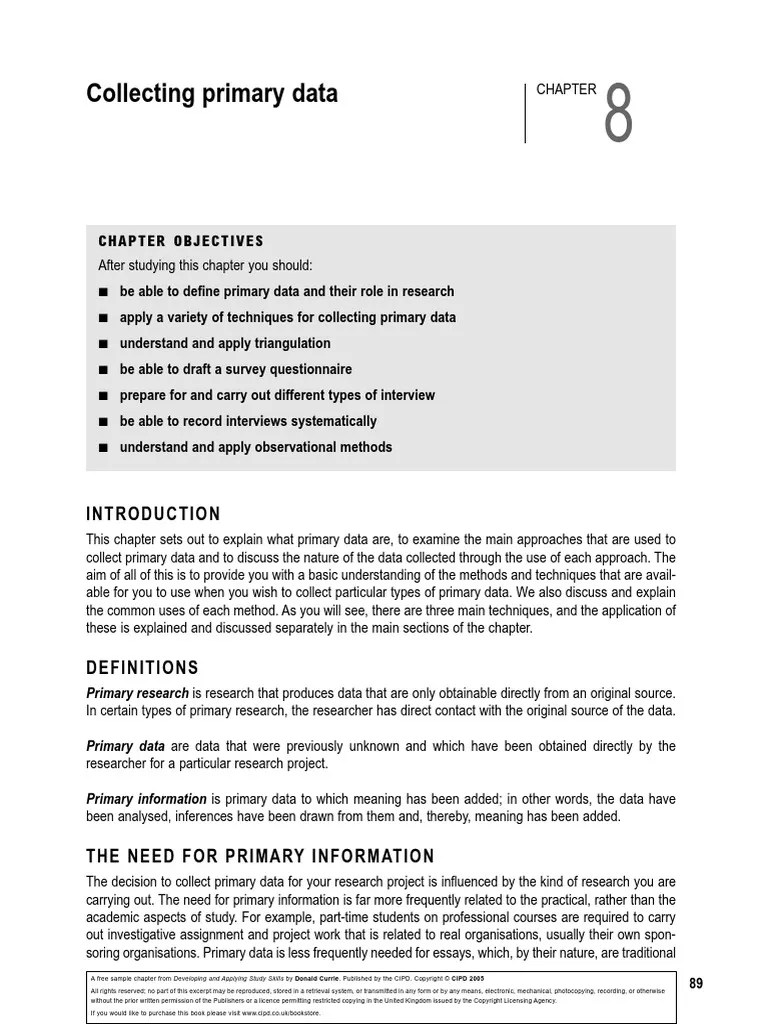 Primary Data Collection.pdf Qualitative Research Survey Methodology