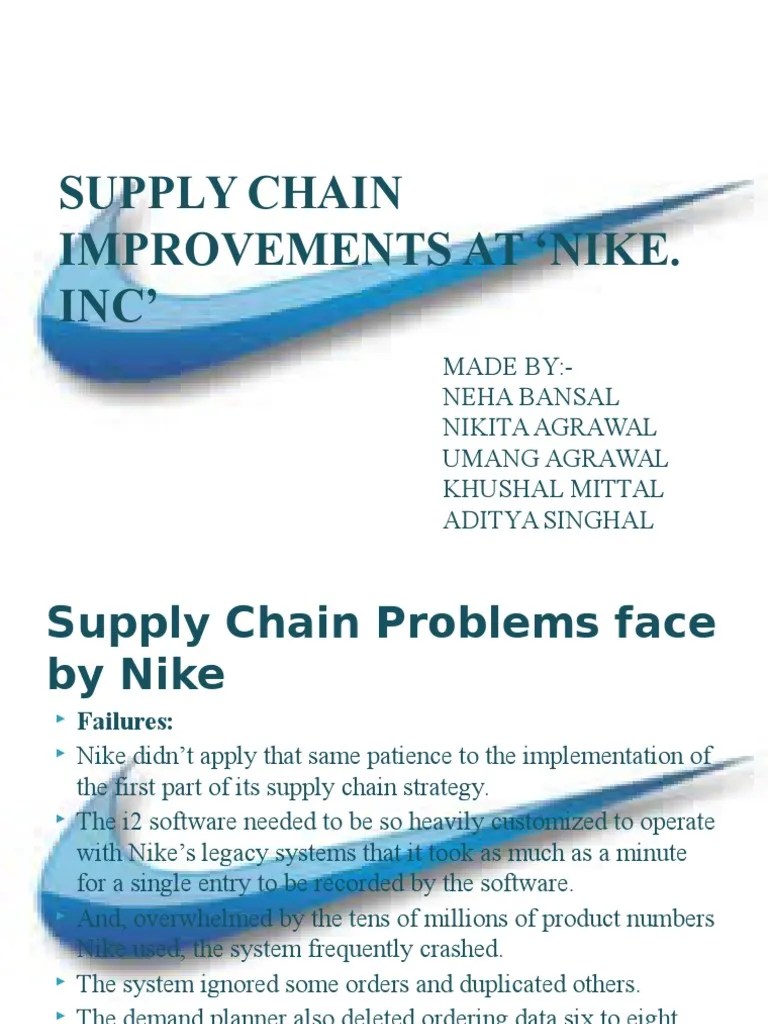 Nike Supply Chain Innovation
