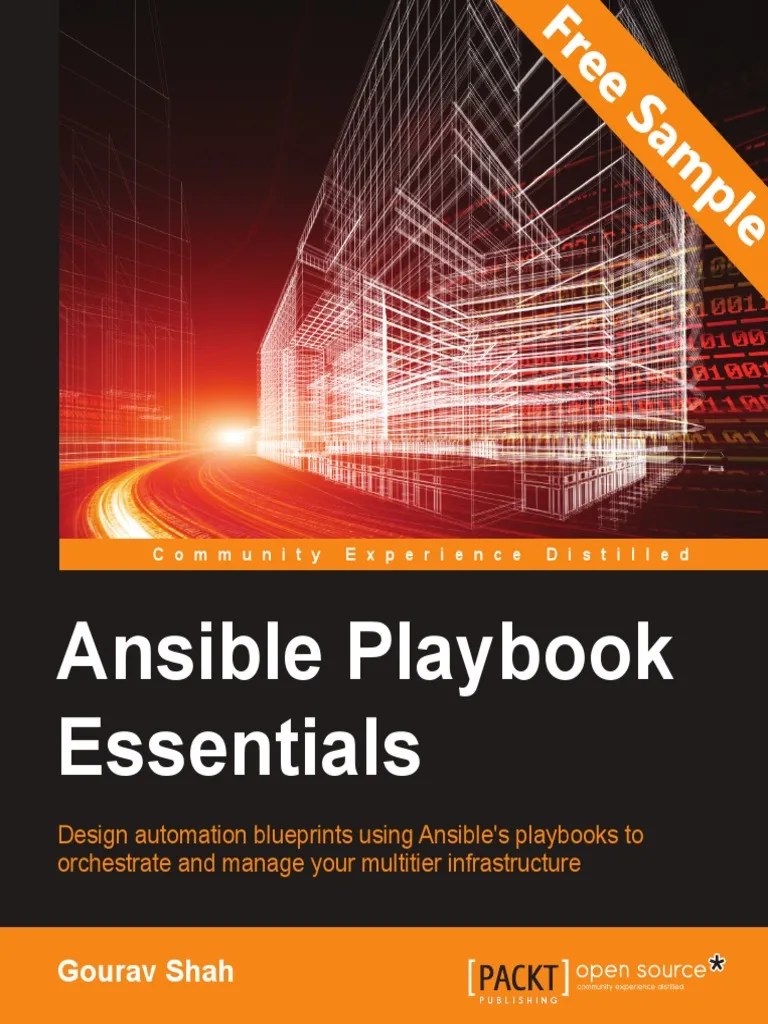 Ansible Playbook Essentials Sample Chapter Advanced