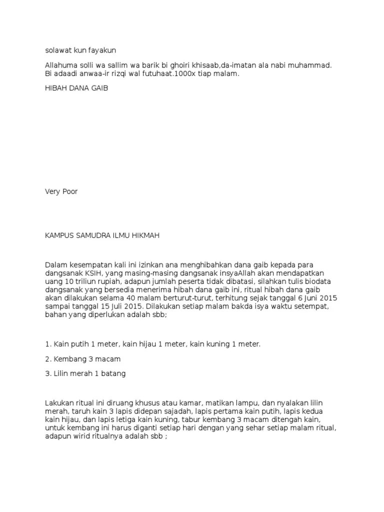 Solawat Kun Fayakun | PDF