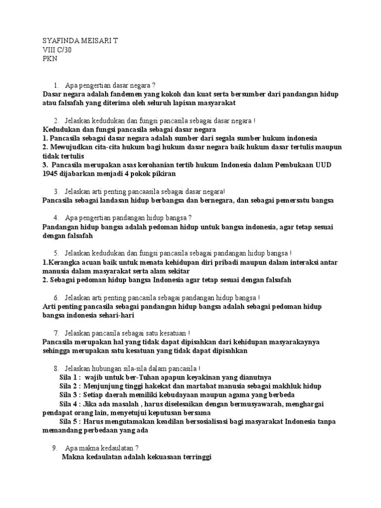 Jelaskan Kedudukan Dan Fungsi Pancasila Sebagai Pandangan Hidup Bangsa –  Goreng