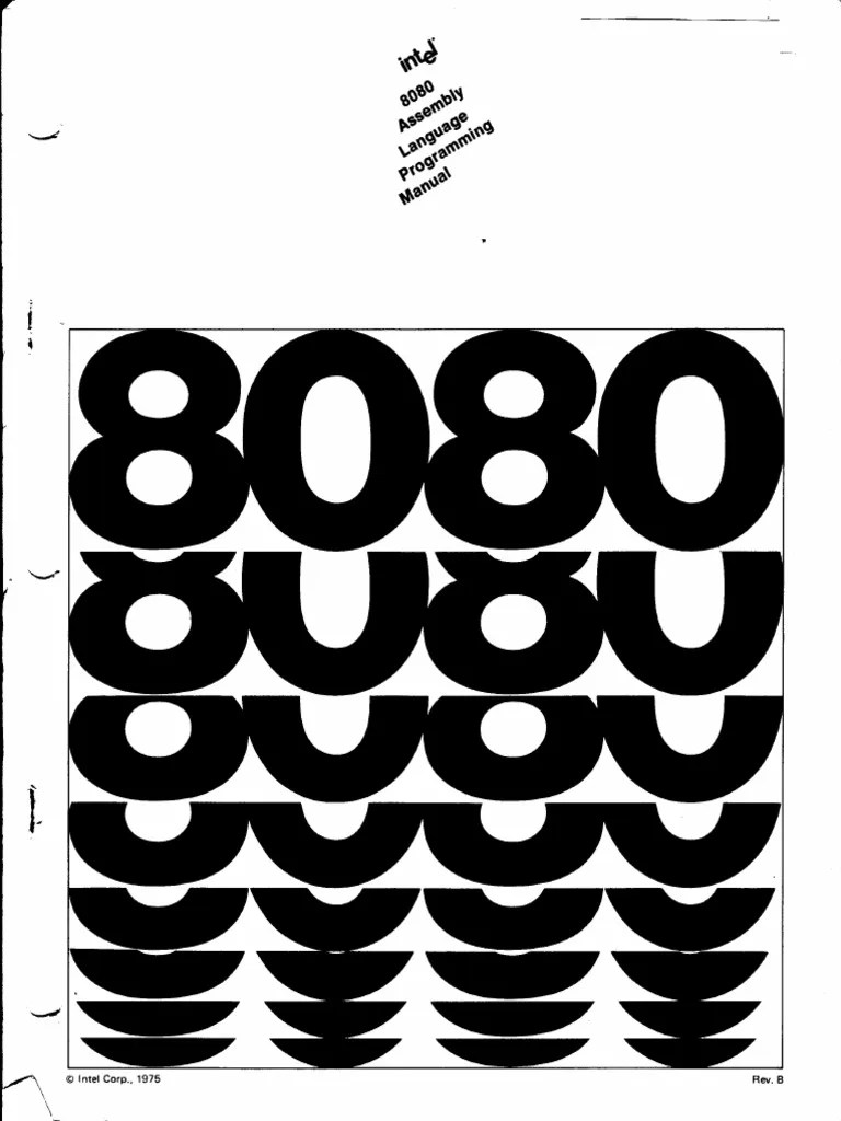 Intel 8080 Programmers Manual | PDF | Assembly Language | Instruction Set