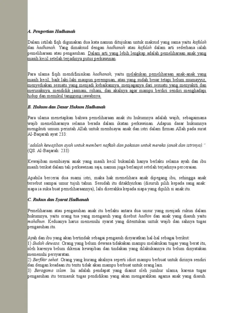 Hadhanah | PDF