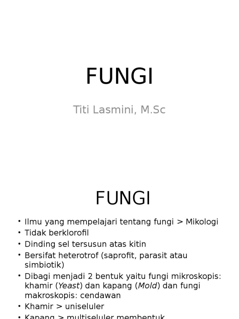 Morfologi Dan Struktur Sel - Fungi | PDF