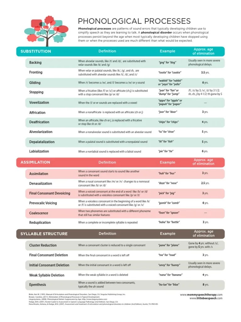 phonological processes Consonant Philology