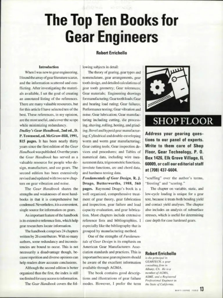 Gear Design Book PDF Gear Mechanical Engineering