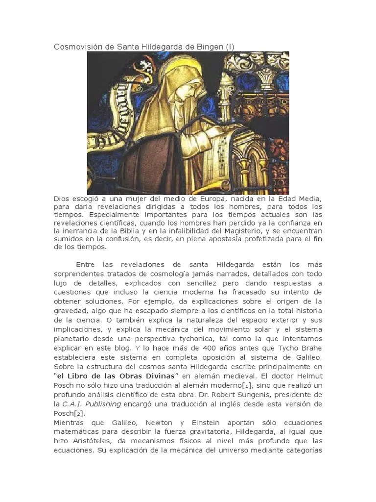 Cosmovisión de Santa Hildegarda de Bingen Estrellas Dom