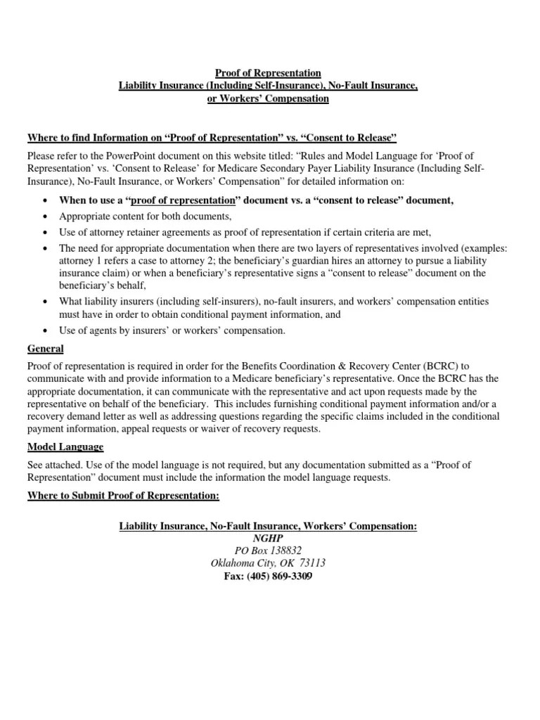 Medicare Proof Of Representation Fillable Form Printable Forms Free