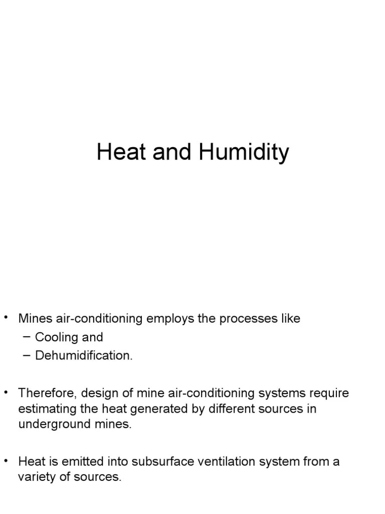 Heat & Humidity Heat Transfer Heat