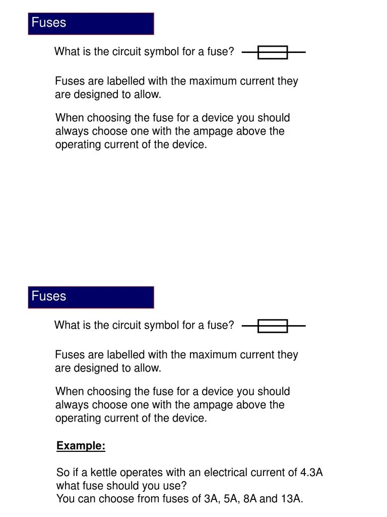 Fuses - 3A, 5A, 8A or 13A | PDF | Fuse (Electrical) | Power Engineering