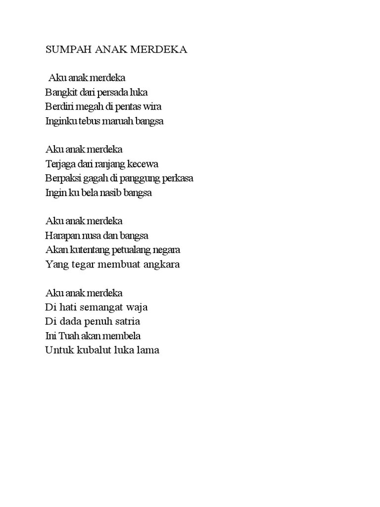 Sajak Aku Anak Malaysia