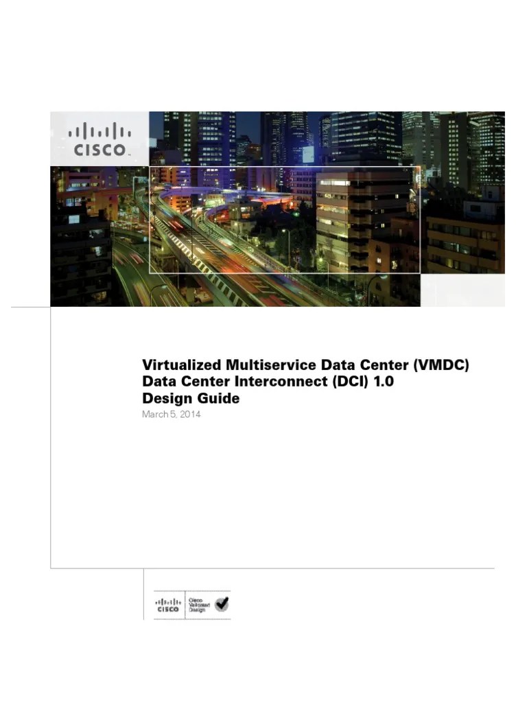 Virtualized Multiservice Data Center (VMDC) Data Center