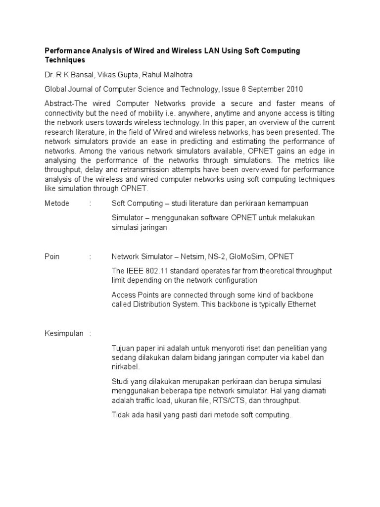 Review Jurnal LAN WLAN Wireless Lan Wi Fi Free 30day Trial Scribd