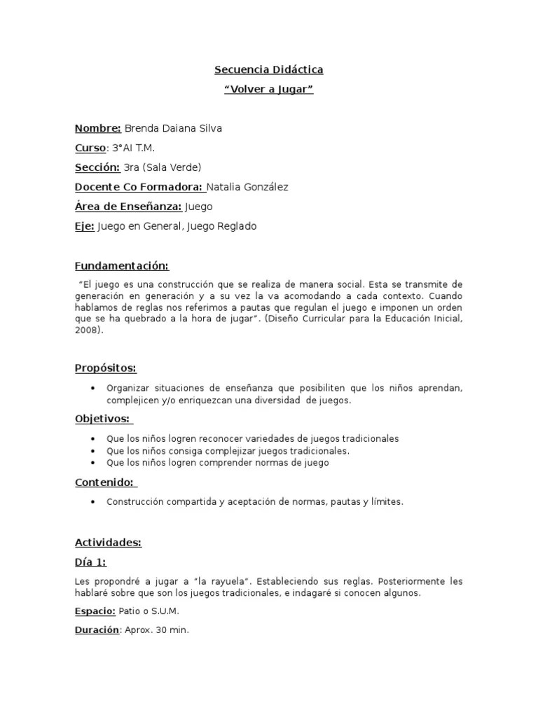 Son muchos los docentes de nivel inicial que llevan a sus salas propuestas con juegos para la enseñanza del número. Secuencia Didactica Juego Aprendizaje Cognicion
