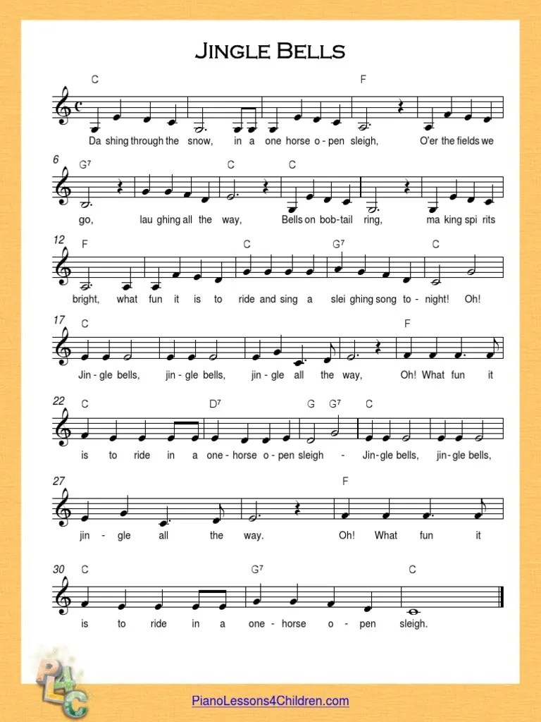 Partitura Jingle Bells