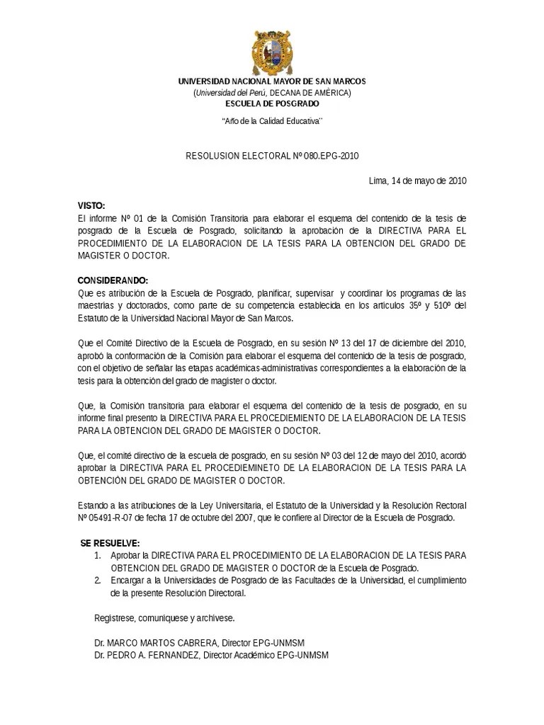 Elaboracion de Tesis Maestria