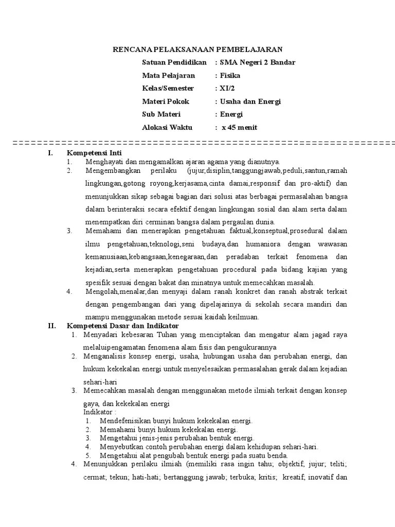 Usaha Dan Energi | PDF