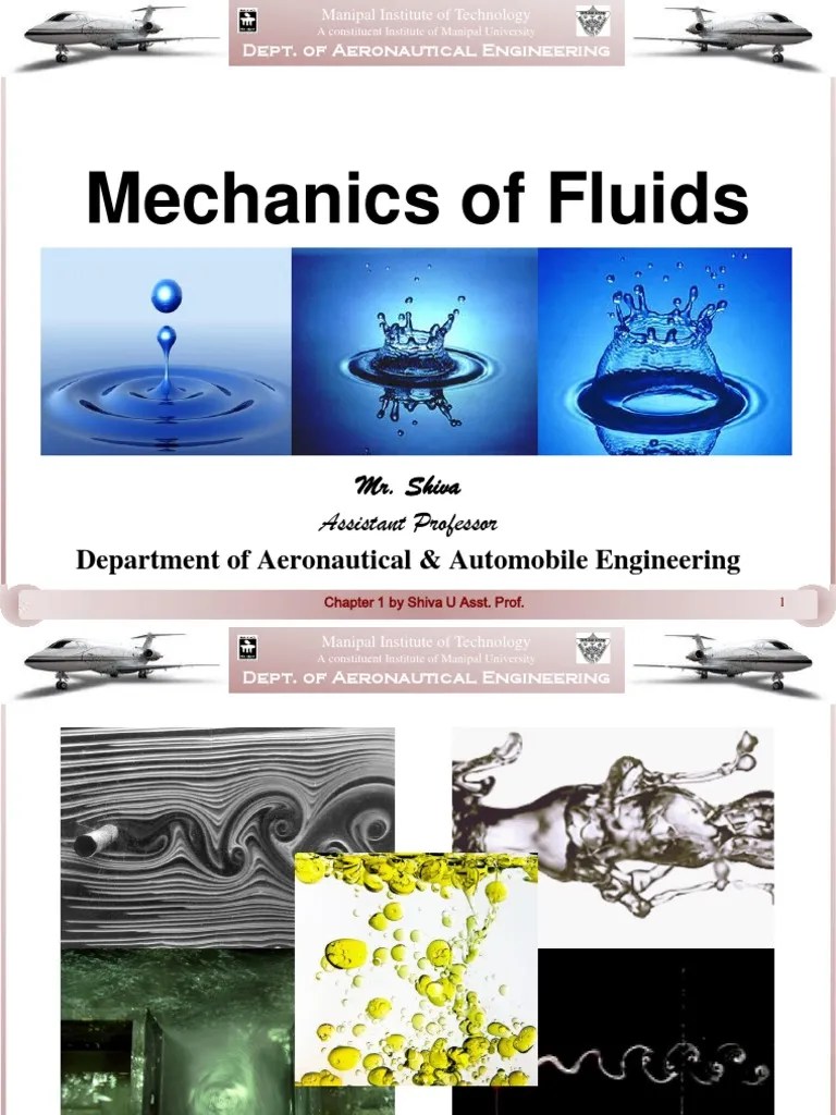 Mechanics of Fluids Viscosity Shear Stress