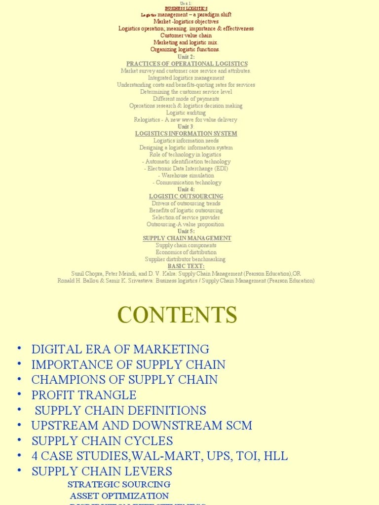 supply chain management ppt