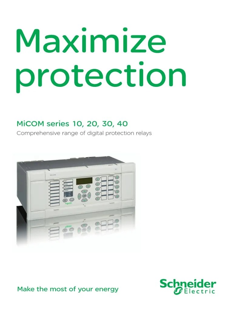 Micom P132 Brochure | Relay | Power Supply